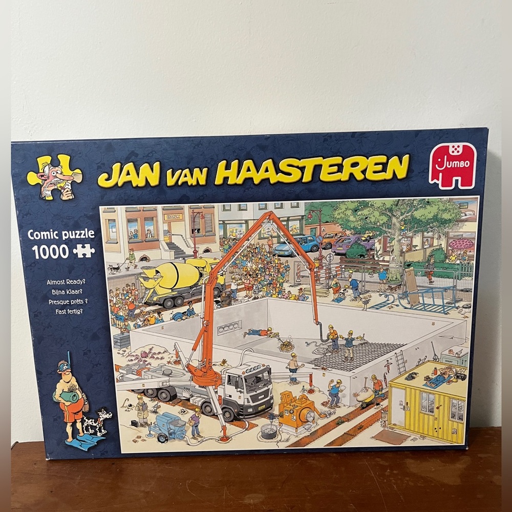 Jan van Haasteren Comic Puzzle 1000 Pieces Jumbo Almost Ready?